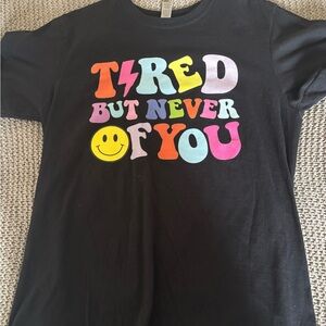 Kids Black Graphic T-Shirt